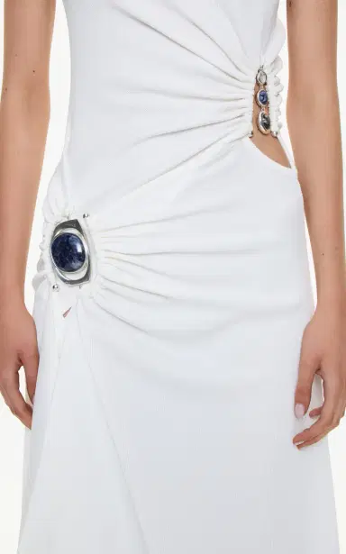 Christopher Esber Embellished Gathered Cutout Jersey Maxi Dress | Thumbnail 5