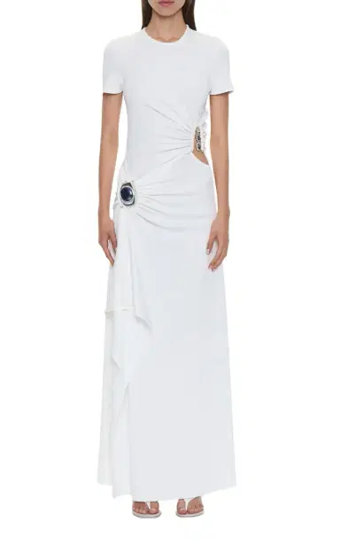 Christopher Esber Embellished Gathered Cutout Jersey Maxi Dress | Thumbnail 1
