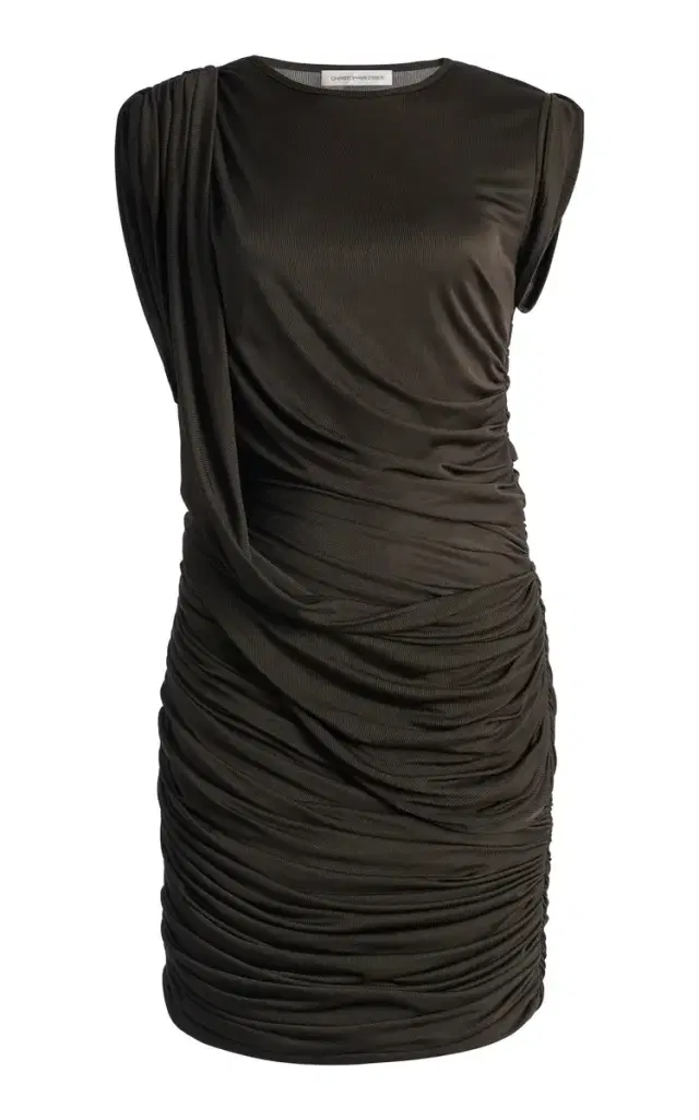 Christopher Esber Verve Twisted Georgette Mini Dress
