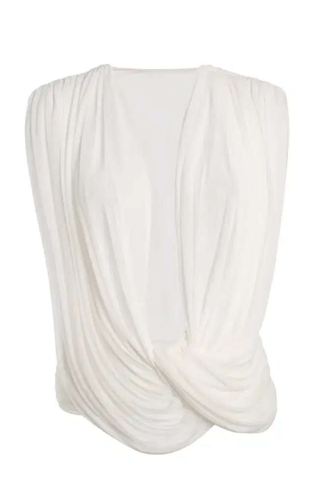 Ripple Draped Jersey Top