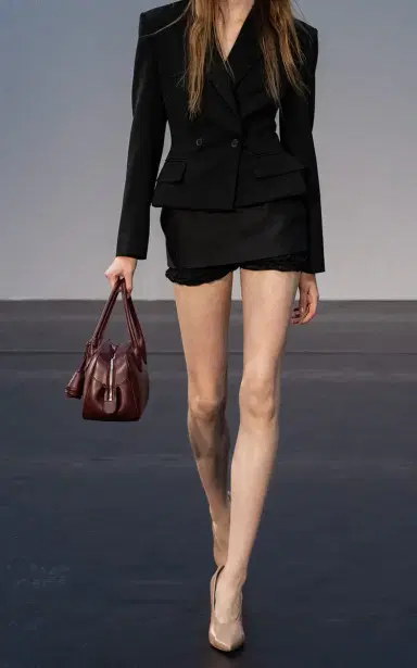 Magda Butrym Cropped Double-Breasted Silk Blazer | Thumbnail 5
