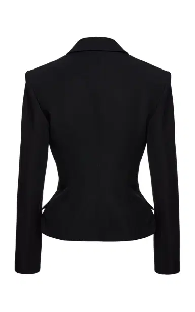 Magda Butrym Cropped Double-Breasted Silk Blazer | Thumbnail 6