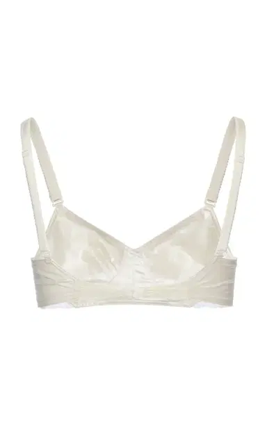 Magda Butrym Cotton-Silk Bralette - Ivory | Thumbnail 5