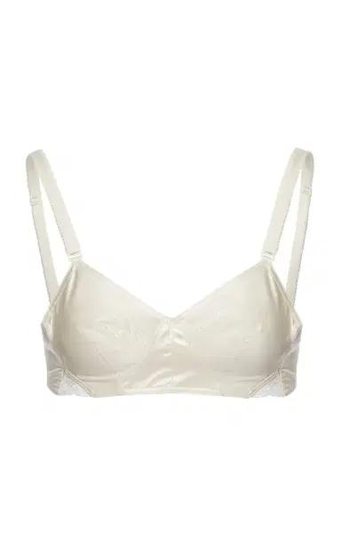Magda Butrym Cotton-Silk Bralette - Ivory | Thumbnail 1