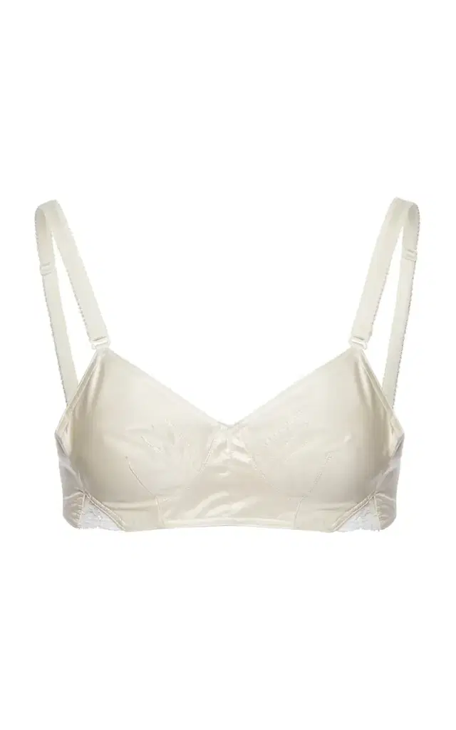 Cotton-Silk Bralette - Ivory