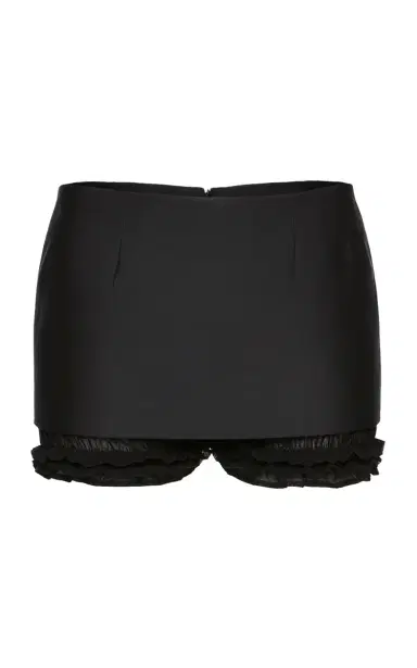 Magda Butrym Wool-Silk Mini Shorts | Thumbnail 9 Magda Butrym Wool-Silk Mini Shorts | Thumbnail 9