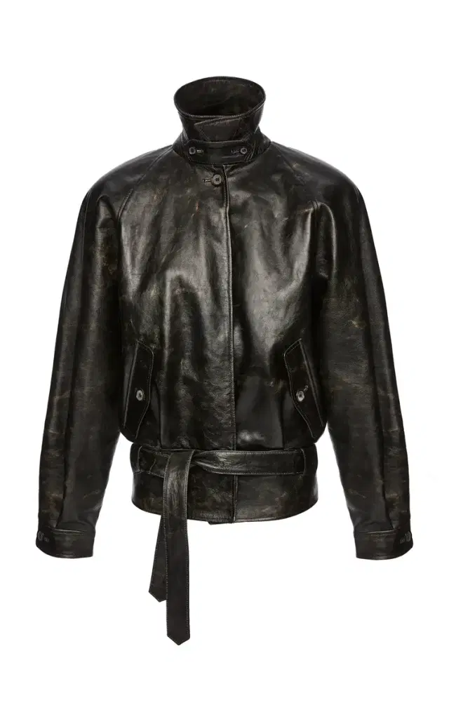 Belted Leather Jacket