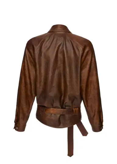 Magda Butrym Belted Leather Jacket | Thumbnail 4 Magda Butrym Belted Leather Jacket | Thumbnail 4