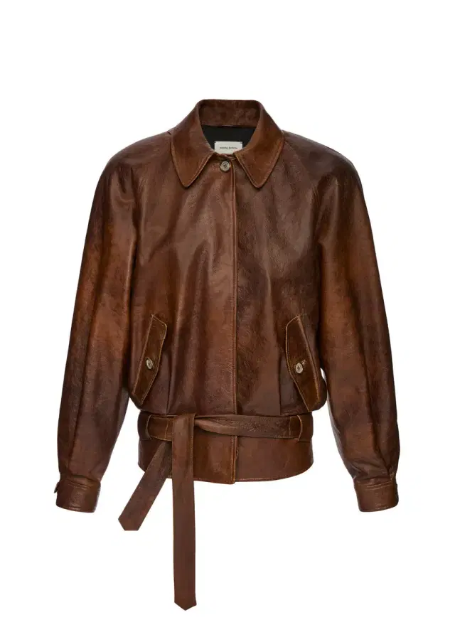 Belted Leather Jacket