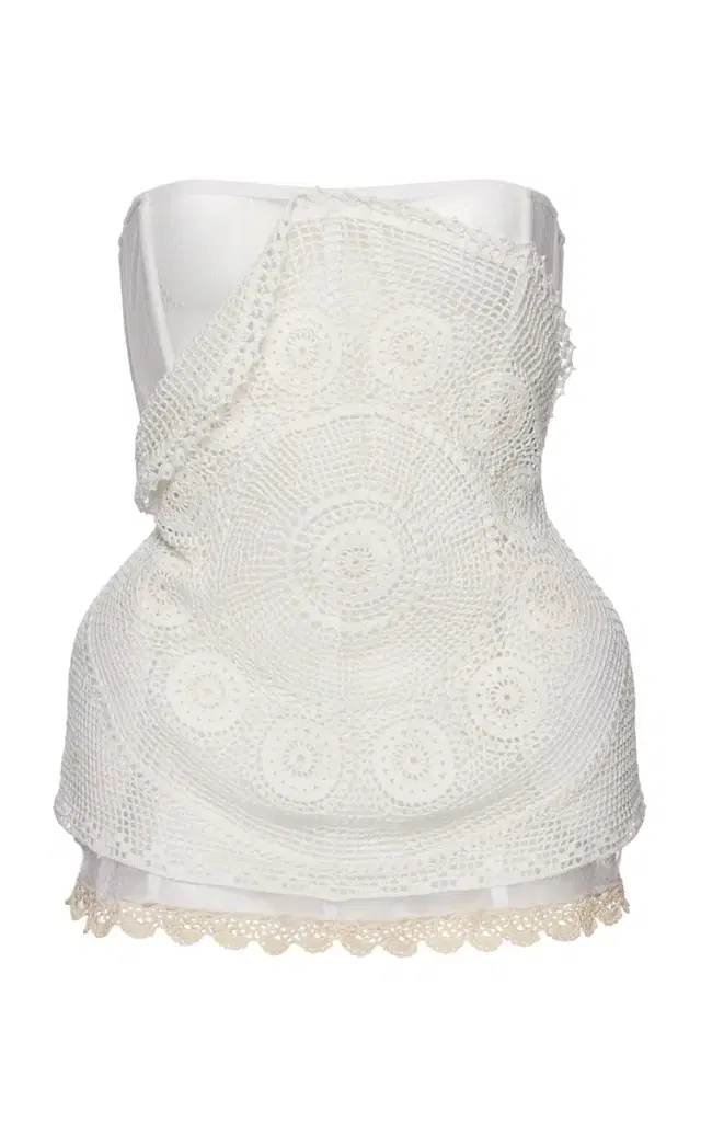 Magda Butrym Cotton Crochet Corset Top