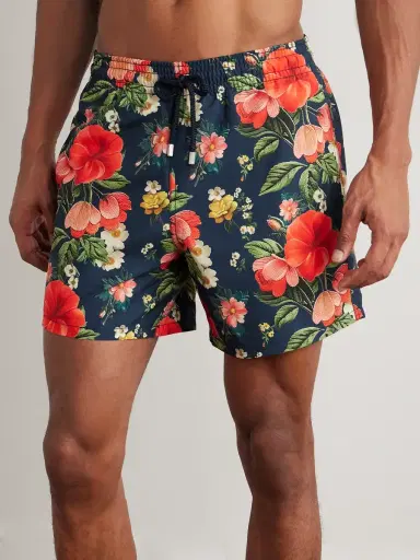 Vilebrequin Moorea Straight-Leg Mid-Length Printed Recycled Swim Shorts - Men | Thumbnail 2 Vilebrequin Moorea Straight-Leg Mid-Length Printed Recycled Swim Shorts - Men | Thumbnail 2