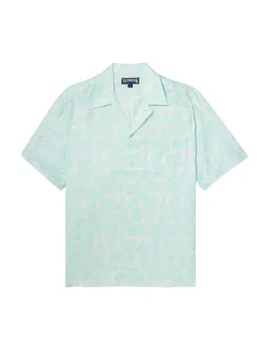 Vilebrequin Charli Camp-Collar Floral-Print Linen Shirt - Men | Thumbnail 1