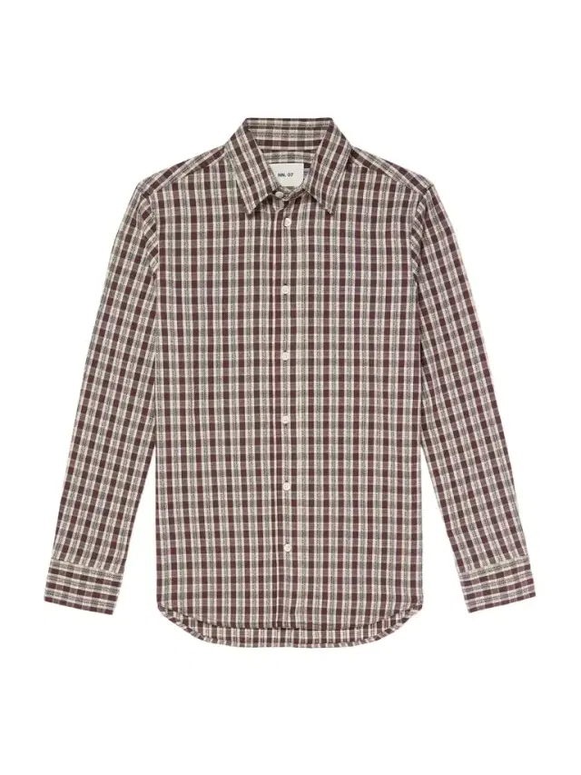 Colby 50007 Embroidered Checked Organic Cotton Shirt - Men