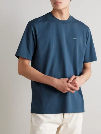 NN07 Adam 3209 Logo-Embroidered Pima Cotton-Jersey T-Shirt - Men | Thumbnail 3