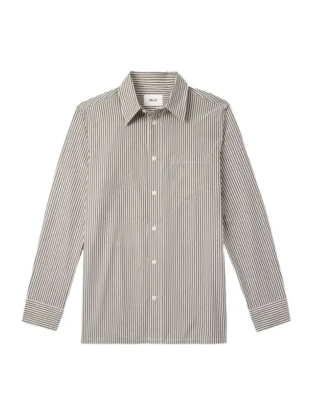 Colby 50009 Striped Organic Cotton-Poplin Shirt - Men