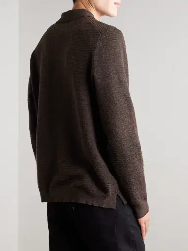 NN07 Paul 60019 Ribbed Organic Cotton Polo Shirt - Men | Thumbnail 4