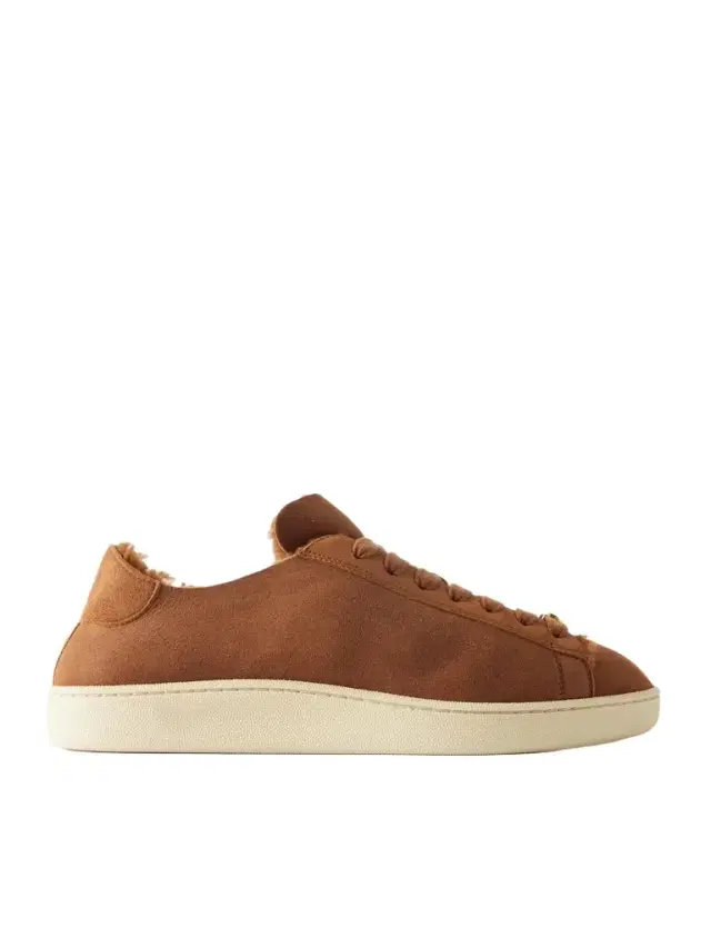 Shearling-Lined Suede Sneakers - Men