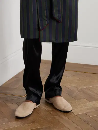 Charvet Suede Slippers - Men | Thumbnail 2