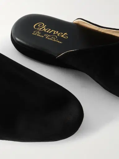 Charvet Suede Slippers - Men | Thumbnail 5