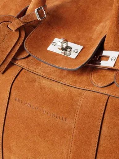 Brunello Cucinelli Suede Weekend Bag - Men | Thumbnail 4 Brunello Cucinelli Suede Weekend Bag - Men | Thumbnail 4