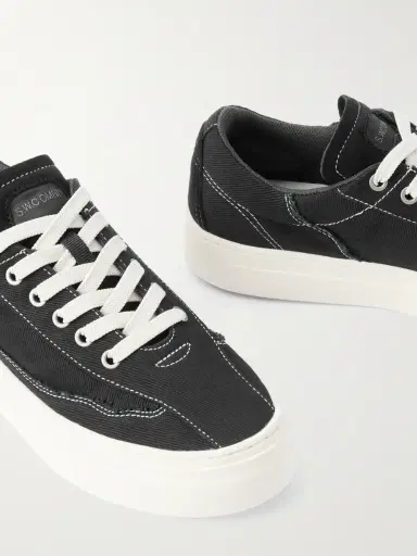 Omni Dellow Leather-Trimmed Distressed Drill Sneakers - Men | Thumbnail 5 Omni Dellow Leather-Trimmed Distressed Drill Sneakers - Men | Thumbnail 5