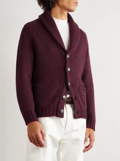 Brunello Cucinelli Shawl-Collar Cashmere Cardigan - Men | Thumbnail 3 Brunello Cucinelli Shawl-Collar Cashmere Cardigan - Men | Thumbnail 3