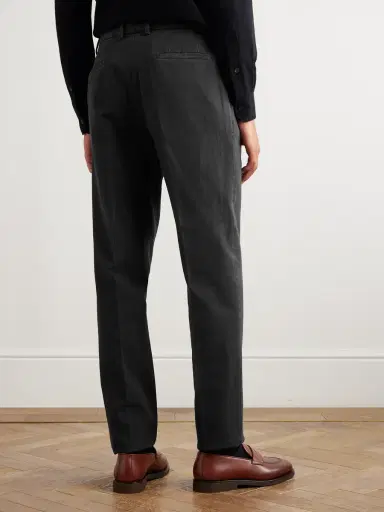 Brunello Cucinelli Straight-Leg Pleated Cotton-Corduroy Trousers - Men | Thumbnail 4 Brunello Cucinelli Straight-Leg Pleated Cotton-Corduroy Trousers - Men | Thumbnail 4