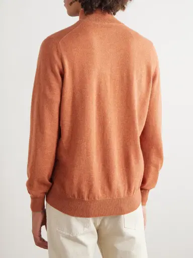 Brunello Cucinelli Cashmere Half-Zip Sweater - Men | Thumbnail 4 Brunello Cucinelli Cashmere Half-Zip Sweater - Men | Thumbnail 4