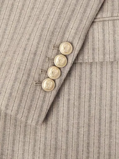 Brunello Cucinelli Striped Cashmere and Silk-Blend Suit Jacket - Men | Thumbnail 4 Brunello Cucinelli Striped Cashmere and Silk-Blend Suit Jacket - Men | Thumbnail 4