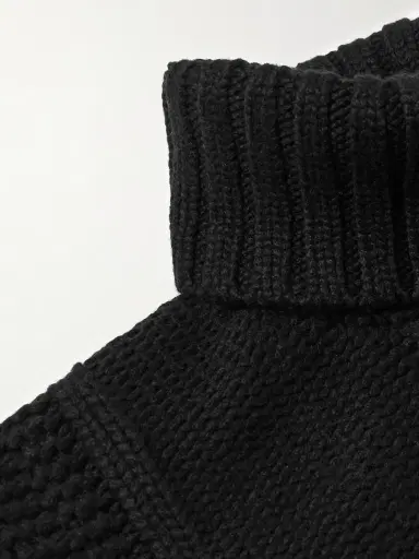 Brunello Cucinelli Intarsia Cashmere Rollneck Sweater - Men | Thumbnail 5