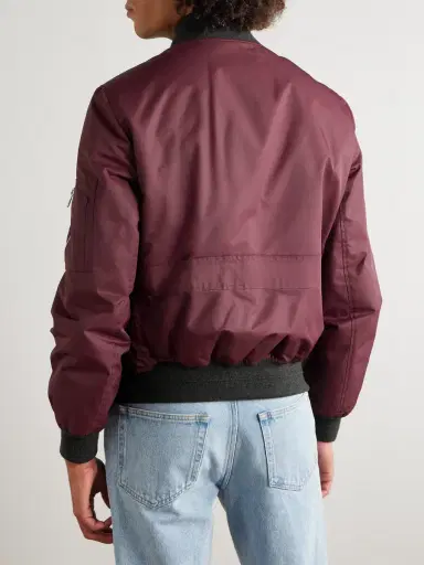 Brunello Cucinelli Padded Cashmere-Trimmed Shell Bomber Jacket - Men | Thumbnail 4 Brunello Cucinelli Padded Cashmere-Trimmed Shell Bomber Jacket - Men | Thumbnail 4