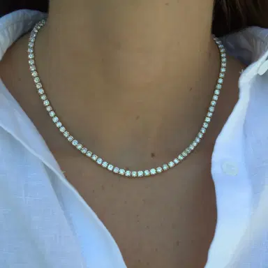 Wish Fine Jewelry 20.02ct Diamond 18K Gold Tennis Necklace | Thumbnail 2 Wish Fine Jewelry 20.02ct Diamond 18K Gold Tennis Necklace | Thumbnail 2