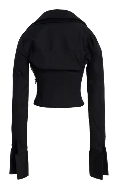 LaQuan Smith Long Sleeve Collared Corset Top | Thumbnail 3 LaQuan Smith Long Sleeve Collared Corset Top | Thumbnail 3