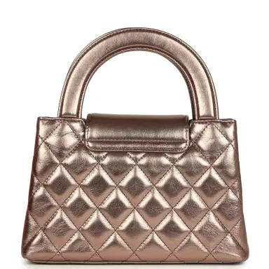 Chanel Chanel Small Kelly Shopper Metallic Bronze Calfskin Brushed Gold Hardware | Thumbnail 4