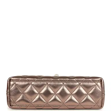 Chanel Chanel Small Kelly Shopper Metallic Bronze Calfskin Brushed Gold Hardware | Thumbnail 6