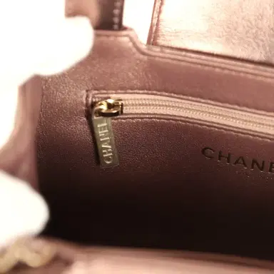 Chanel Chanel Small Kelly Shopper Metallic Bronze Calfskin Brushed Gold Hardware | Thumbnail 10