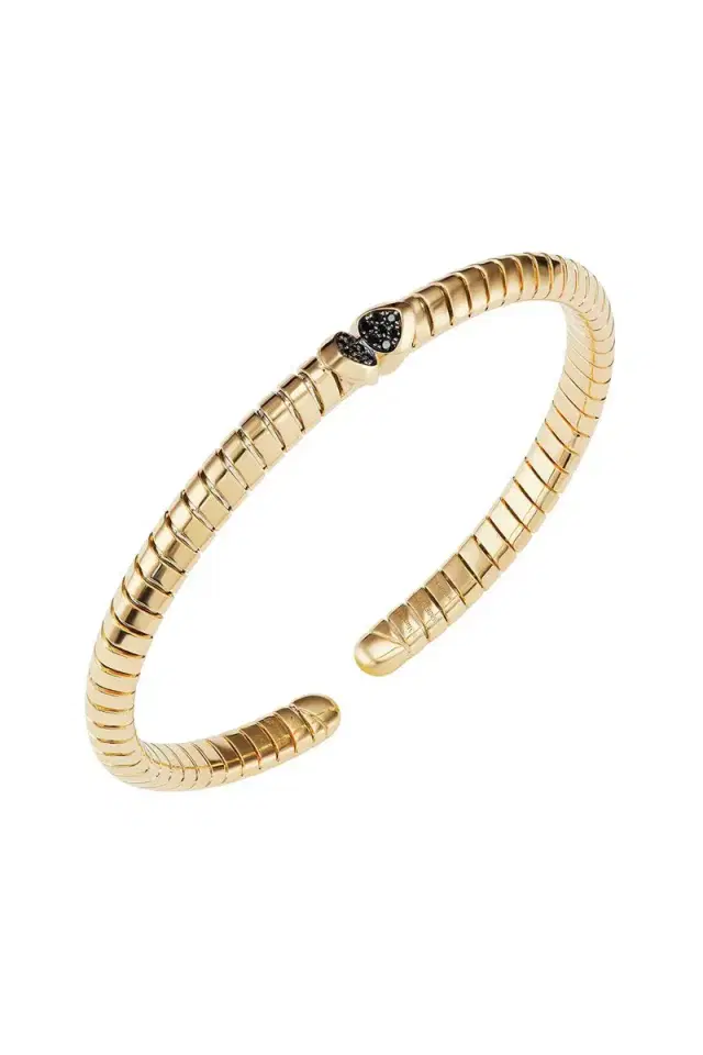 Marina B Black Diamond Trisolina Bangle Bracelet