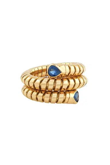 Marina B Blue Sapphire Trisola Spiral Ring | Thumbnail 1 Marina B Blue Sapphire Trisola Spiral Ring | Thumbnail 1