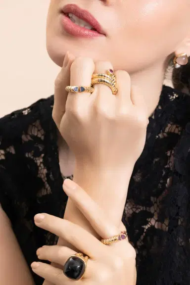 Marina B Blue Sapphire Trisolina Ring | Thumbnail 2
