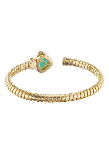 Marina B Chrysoprase Diamond Trisolina Bangle Bracelet | Thumbnail 6 Marina B Chrysoprase Diamond Trisolina Bangle Bracelet | Thumbnail 6