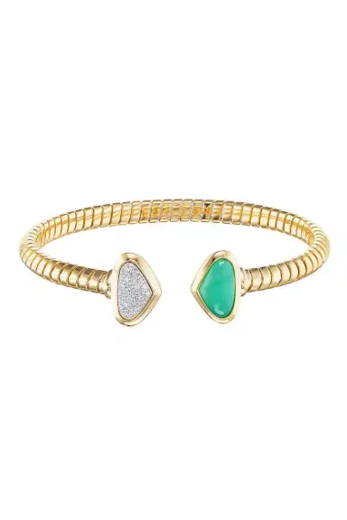 Marina B Chrysoprase Diamond Trisolina Bracelet | Thumbnail 5 Marina B Chrysoprase Diamond Trisolina Bracelet | Thumbnail 5