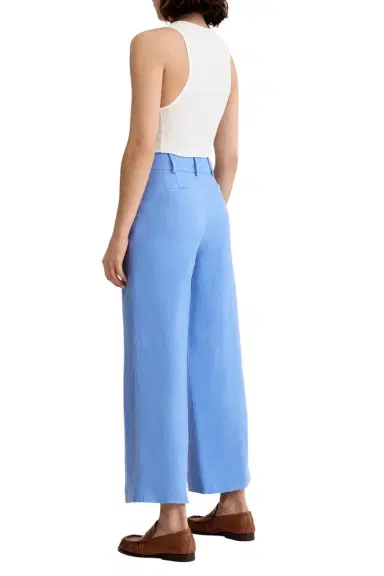 SMYTHE Cropped Pleated Trouser | Thumbnail 3