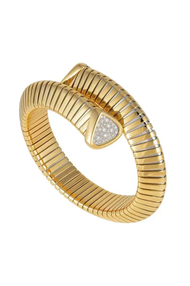 Marina B Diamond Trisola Bangle Bracelet
