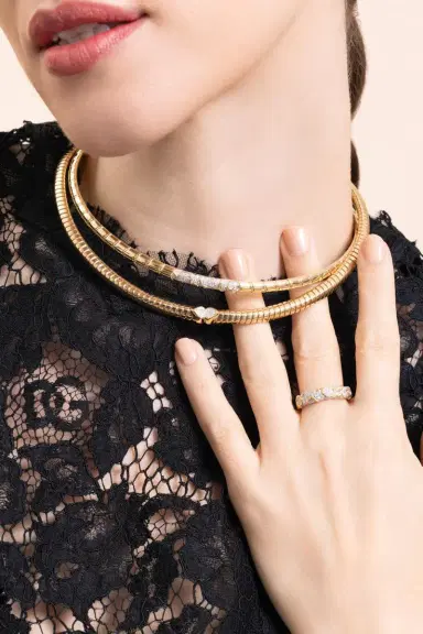 Marina B Diamond Trisolina Collar Necklace | Thumbnail 3
