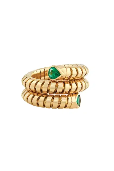 Marina B Emerald Trisola Spiral Ring | Thumbnail 1