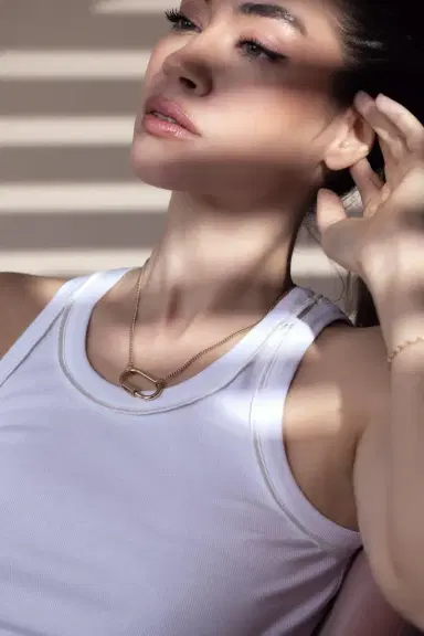 Marla Aaron Not So Heavy Curb Chain Necklace | Thumbnail 2