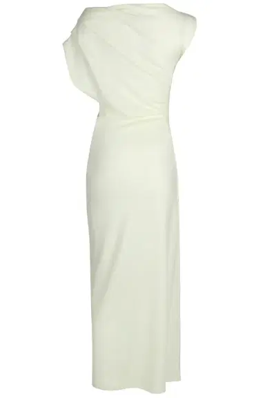 Oscar de la Renta Off Shoulder Foxglove Drape Dress | Thumbnail 6