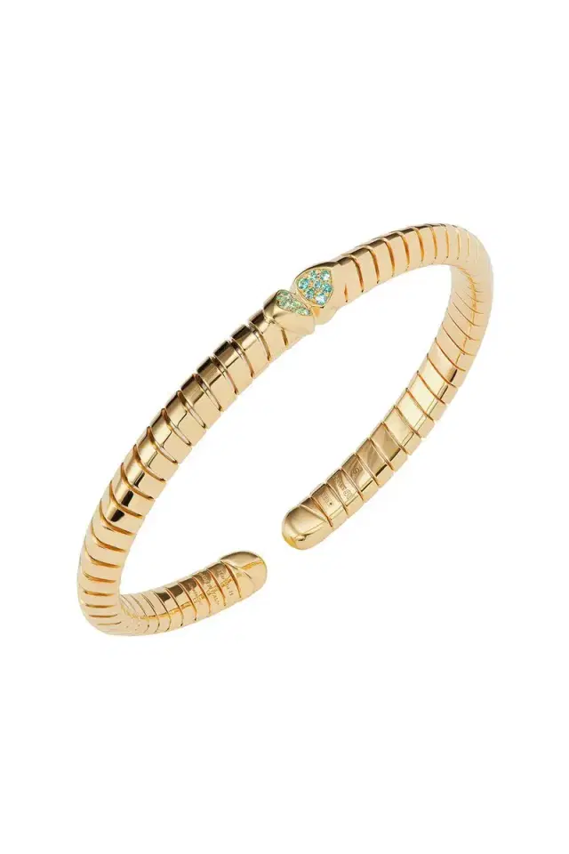 Marina B Paraiba Tourmaline Trisolina Bangle Bracelet