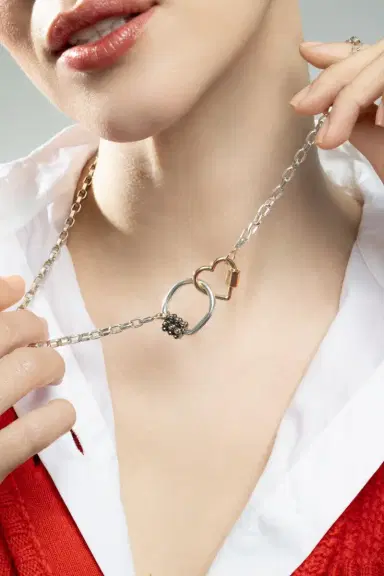 Marla Aaron Polished Biker Chain Necklace | Thumbnail 3