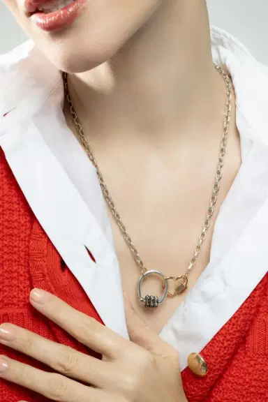 Marla Aaron Polished Biker Chain Necklace | Thumbnail 4